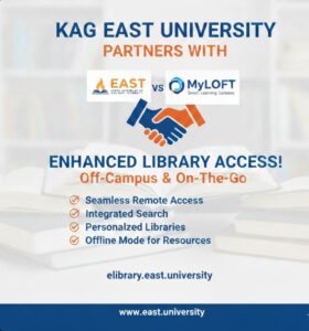 KAG EAST University Announces New Partnership with MyLOFT for Off-Campus Library Access